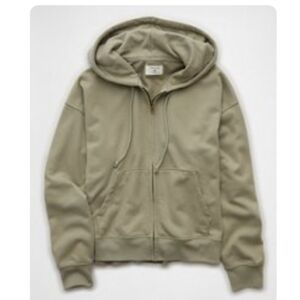 NWOT American Eagle Fleece Zip Up Hoodie Size XS